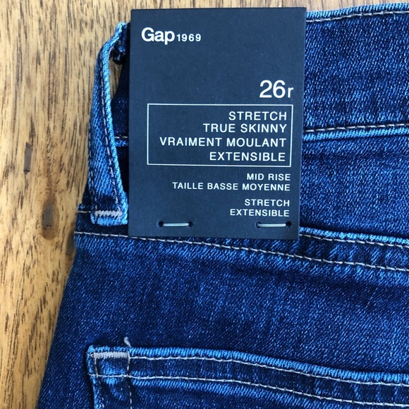 Gap NWT Revolution 1969 True Skinny jeans 26r - Picture 2 of 6
